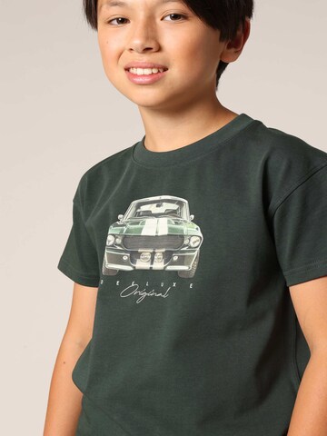 T-Shirt 'Fastcar' Deeluxe en vert