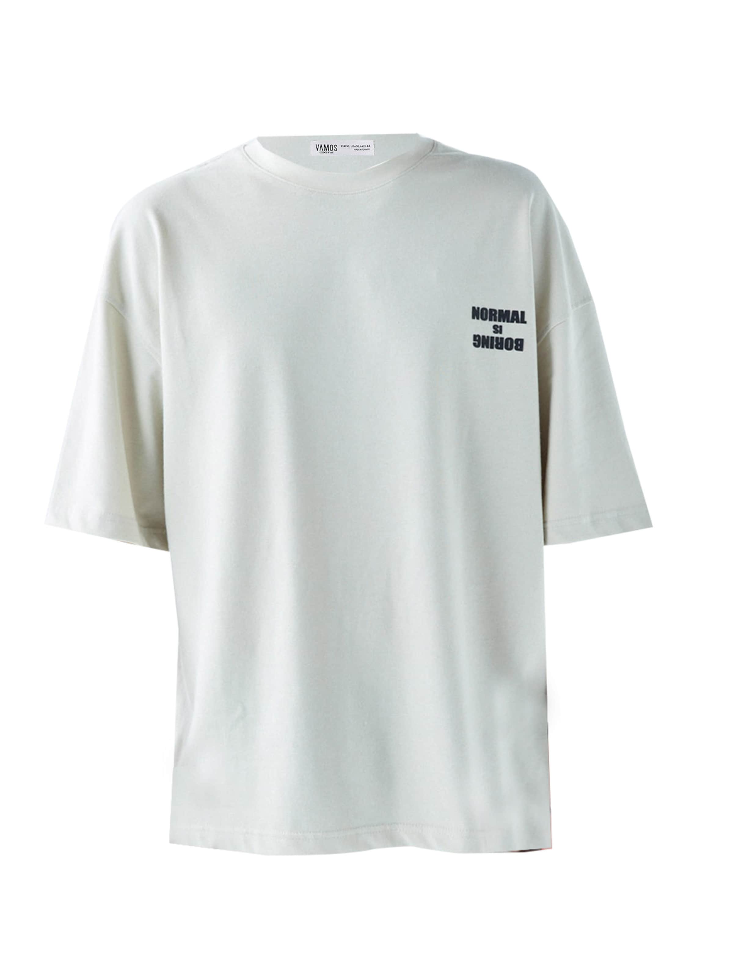 VAMOS CLO Koszulka 'Mission' w kolorze szary: przód