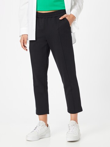 Coupe slim Pantalon à plis Marc O'Polo DENIM en noir : devant