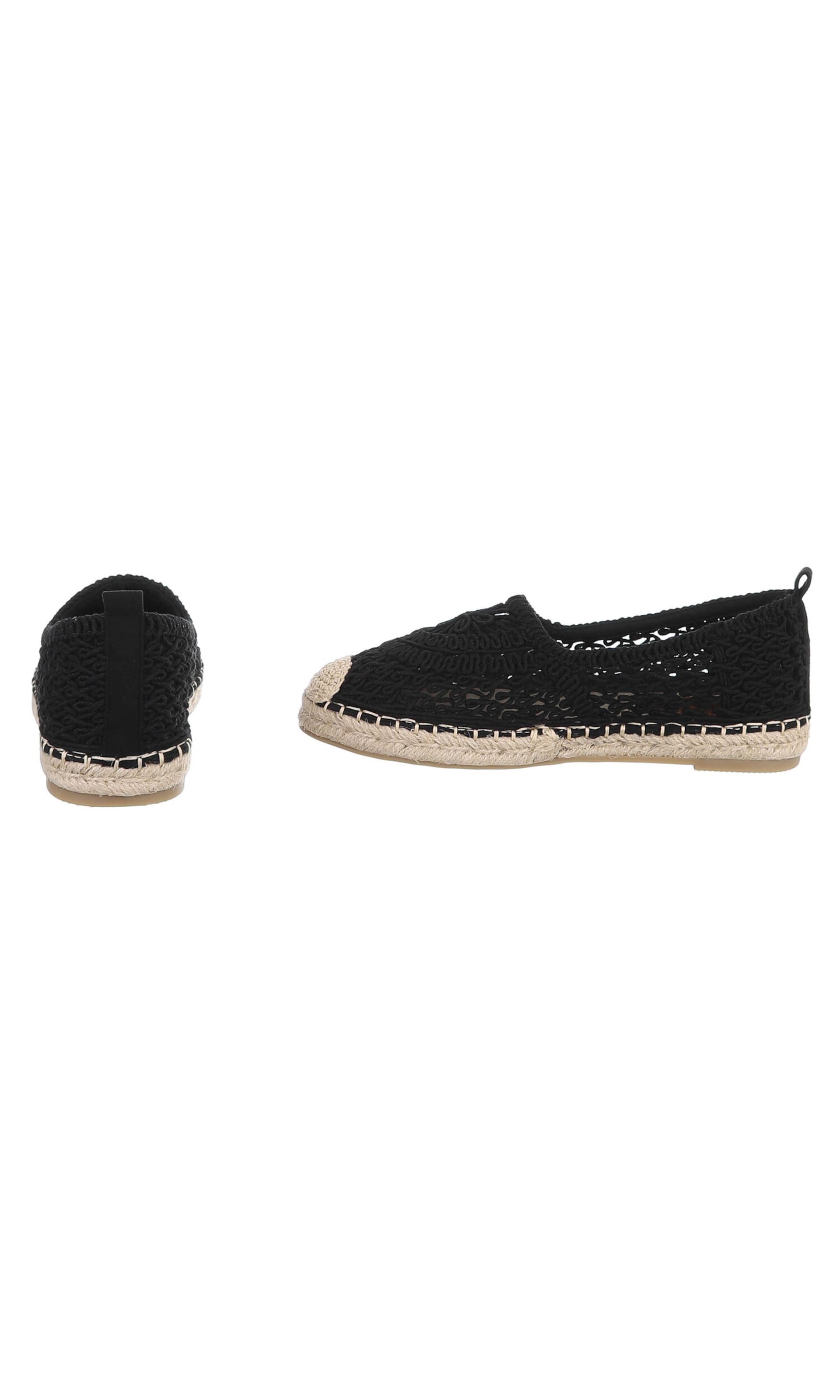 Ital-Design Espadrilles in Black