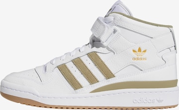 ADIDAS ORIGINALS Σνίκερ ψηλό 'Forum' σε λευκό: μπροστά