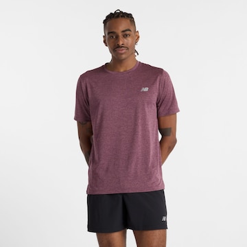 new balance Functioneel shirt 'Athletics' in Lila: voorkant