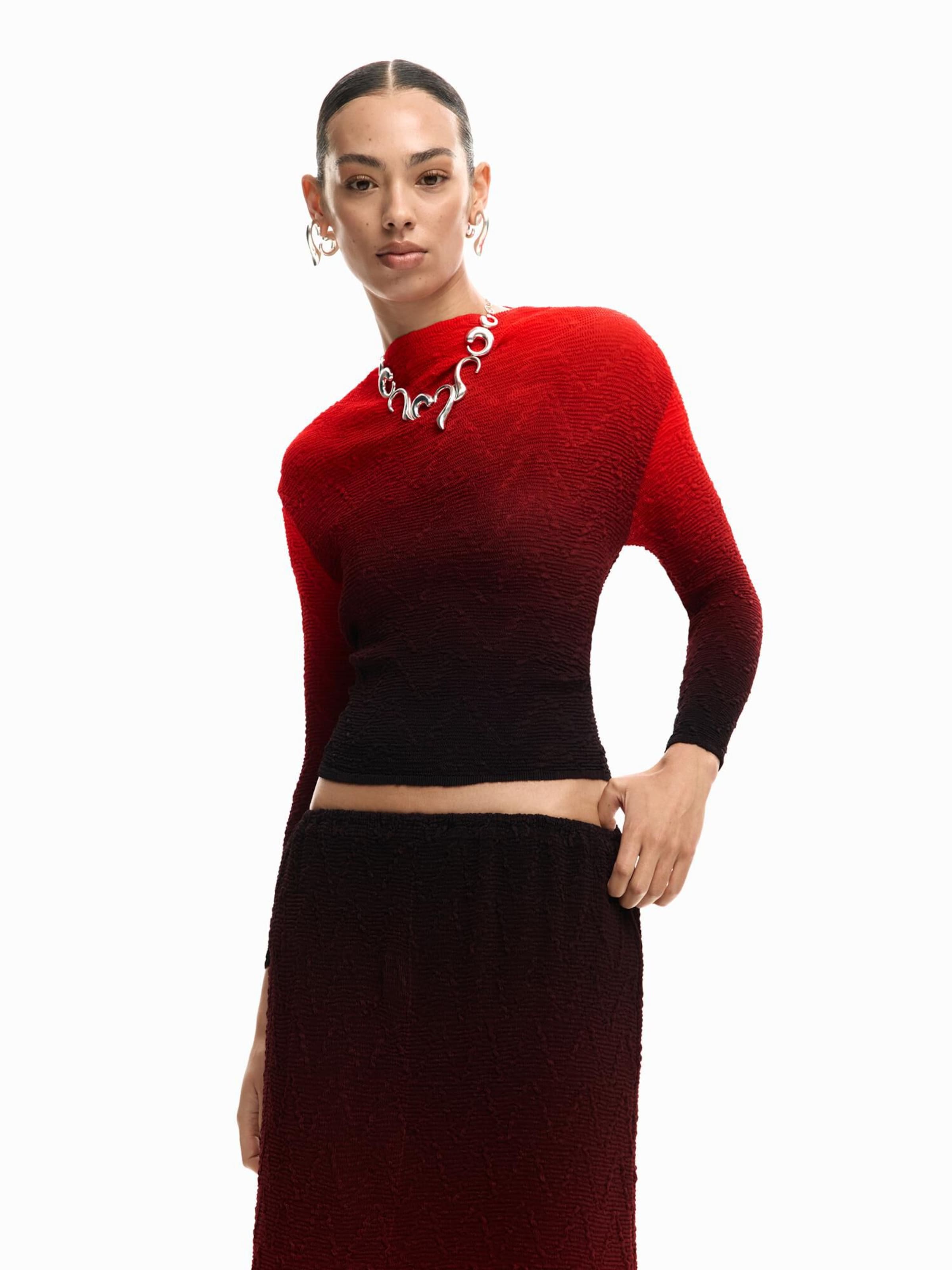 Desigual Sweter w kolorze czerwony: przód