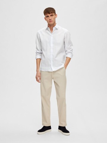 SELECTED HOMME Regular fit Button Up Shirt in White