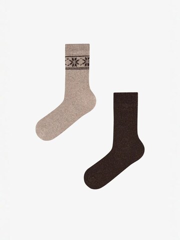 Penti - Meias 'PENTI Herren Terra Classic Socken mit Rautenmuster im Paar' em mistura de cores: frente
