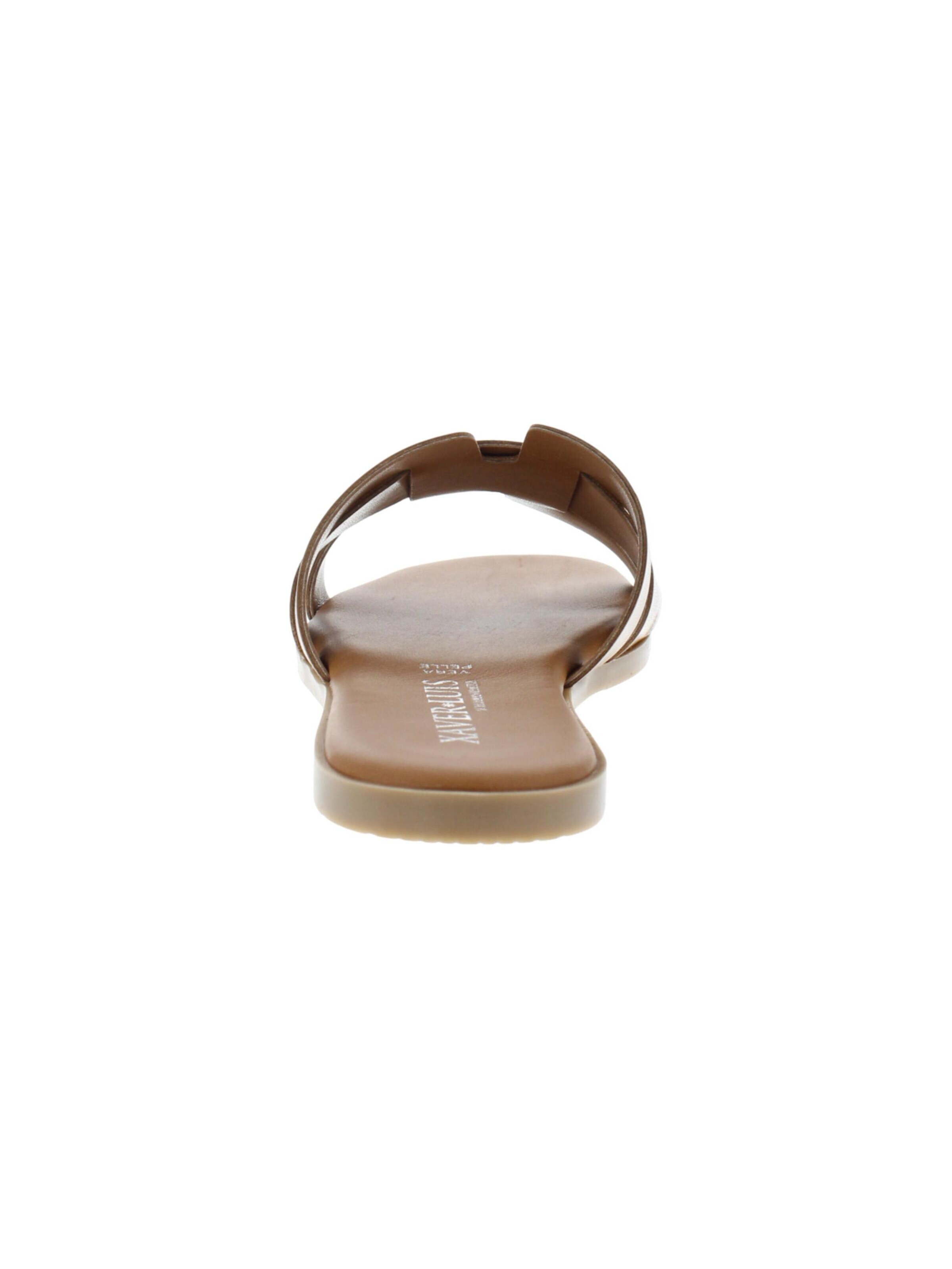 XAVER LUIS Schuhmanufaktur Mules 'Roberta' in Beige