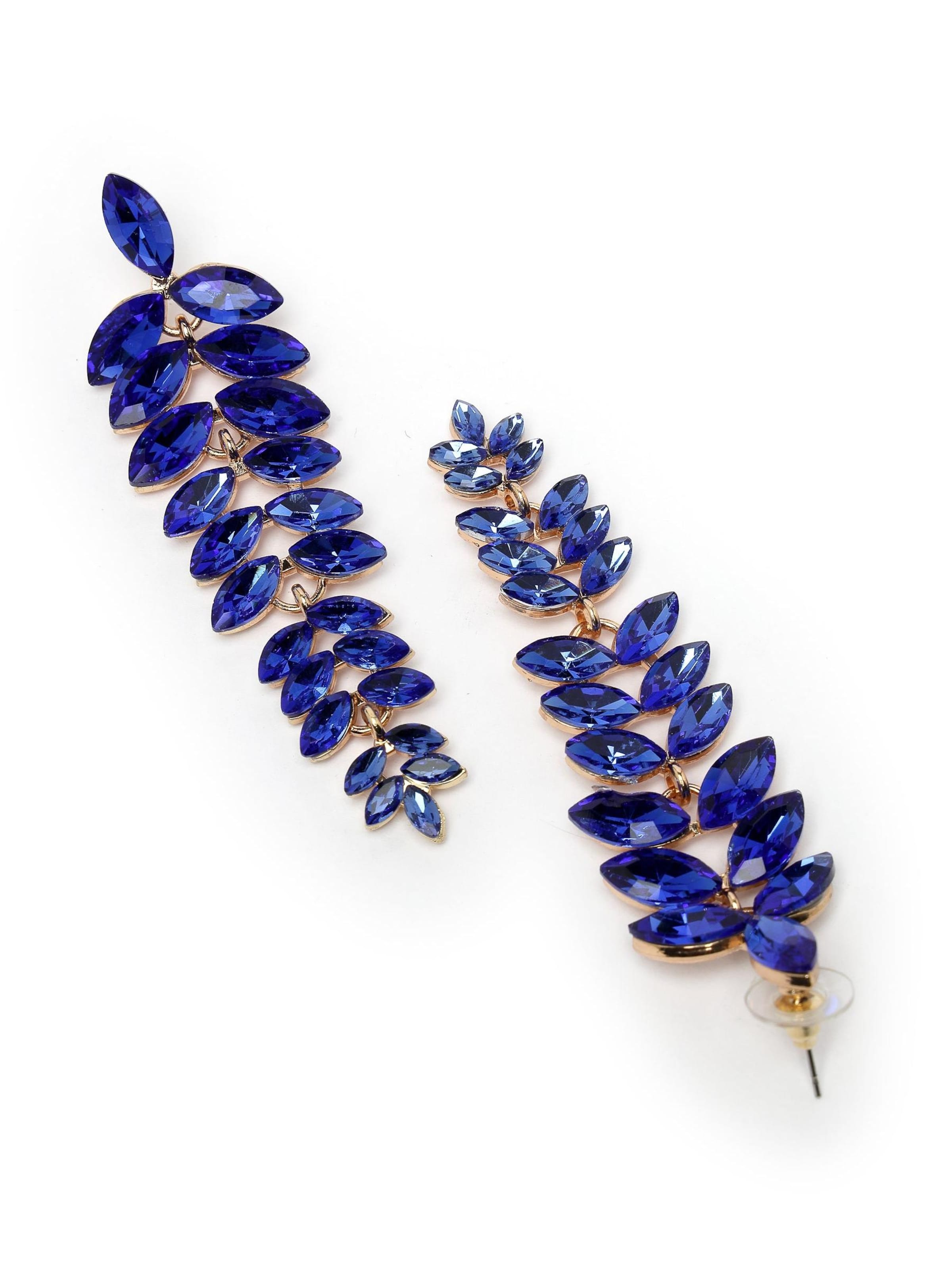 AVANT-GARDE PARIS - Pendientes 'Genevieveina' en azul