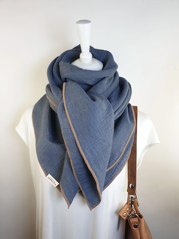 wundabaa Schal 'Musselin' in Blau