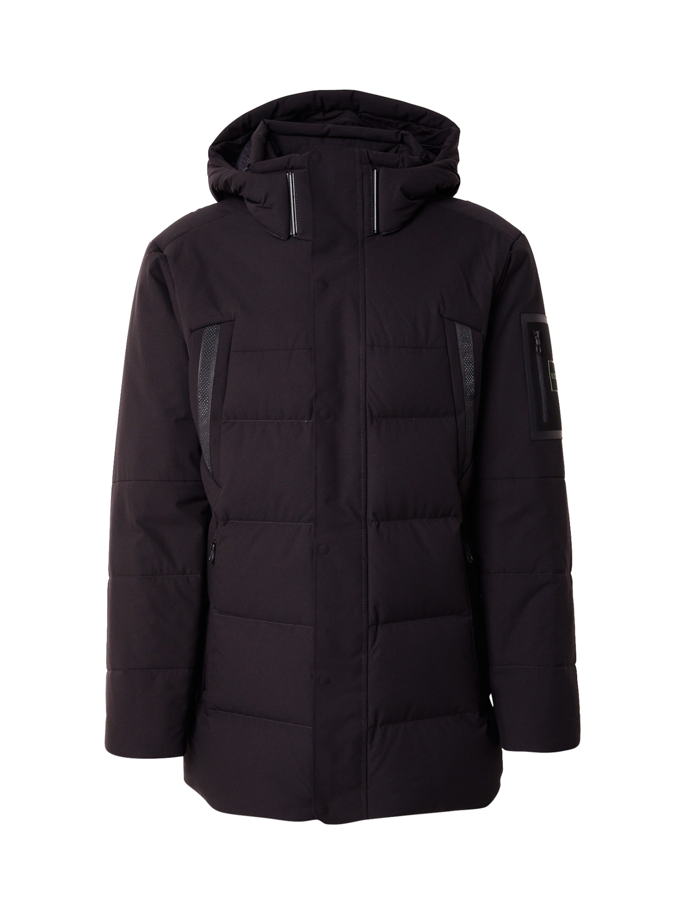 BOSSZimska parka - crna boja: prednji dio