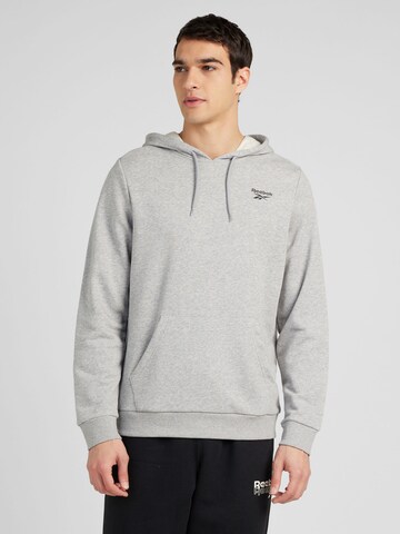 Reebok - Sweatshirt de desporto 'IDENTITY' em cinzento: frente