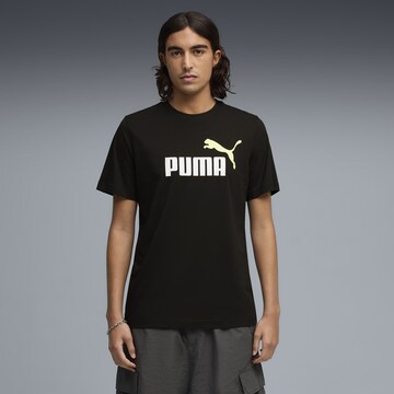 PUMA Shirt 'ESS No. 1' in Zwart: voorkant