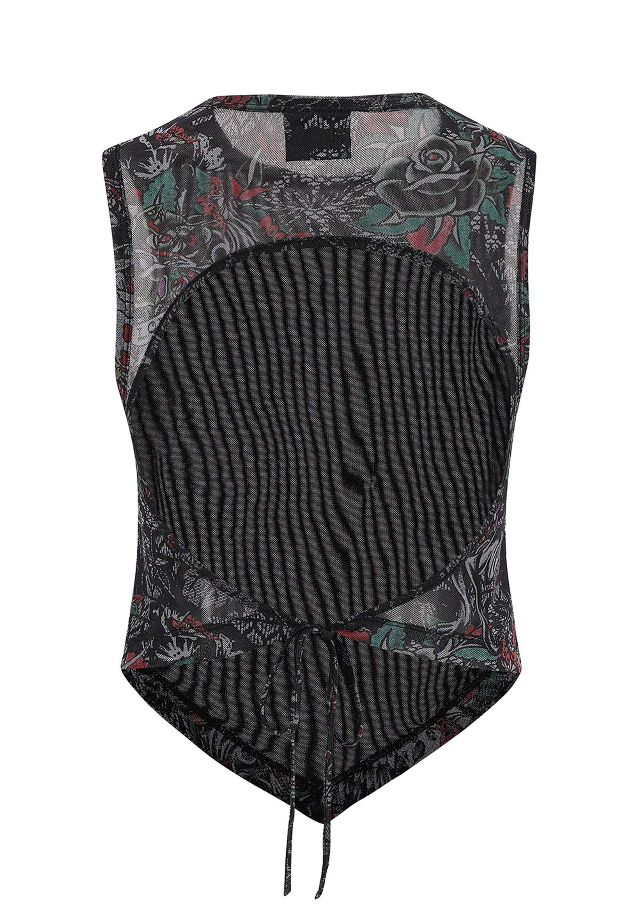 Ed HardyBluza 'Dragon Repeat' - crna boja