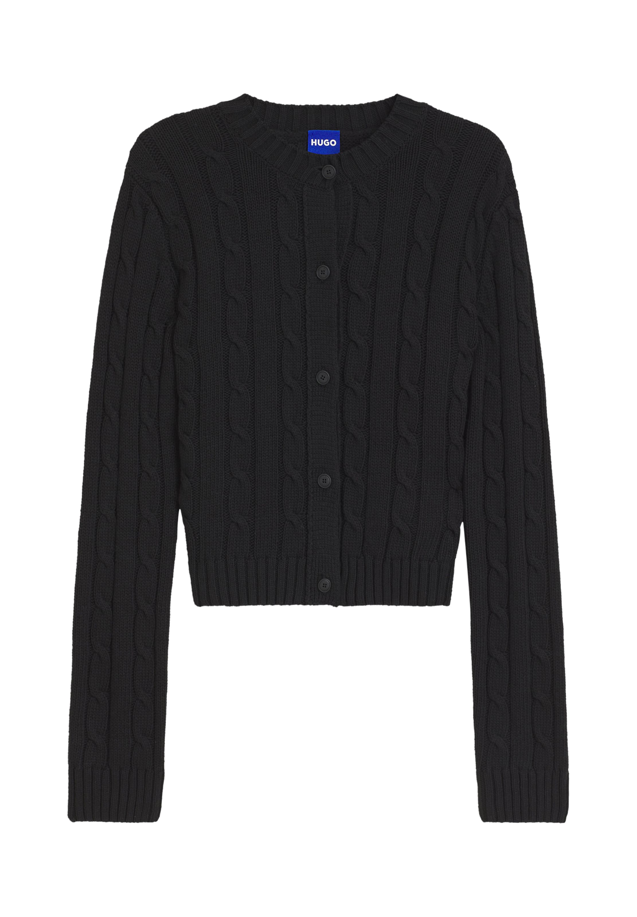 HUGO Strickjacke 'Sbradina' in XS in schwarz, Produktansicht