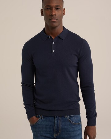 WE Fashion Shirt in Blau: Vorderseite
