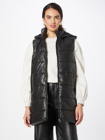 Gilet 'Anja' di ONLY in nero: frontale