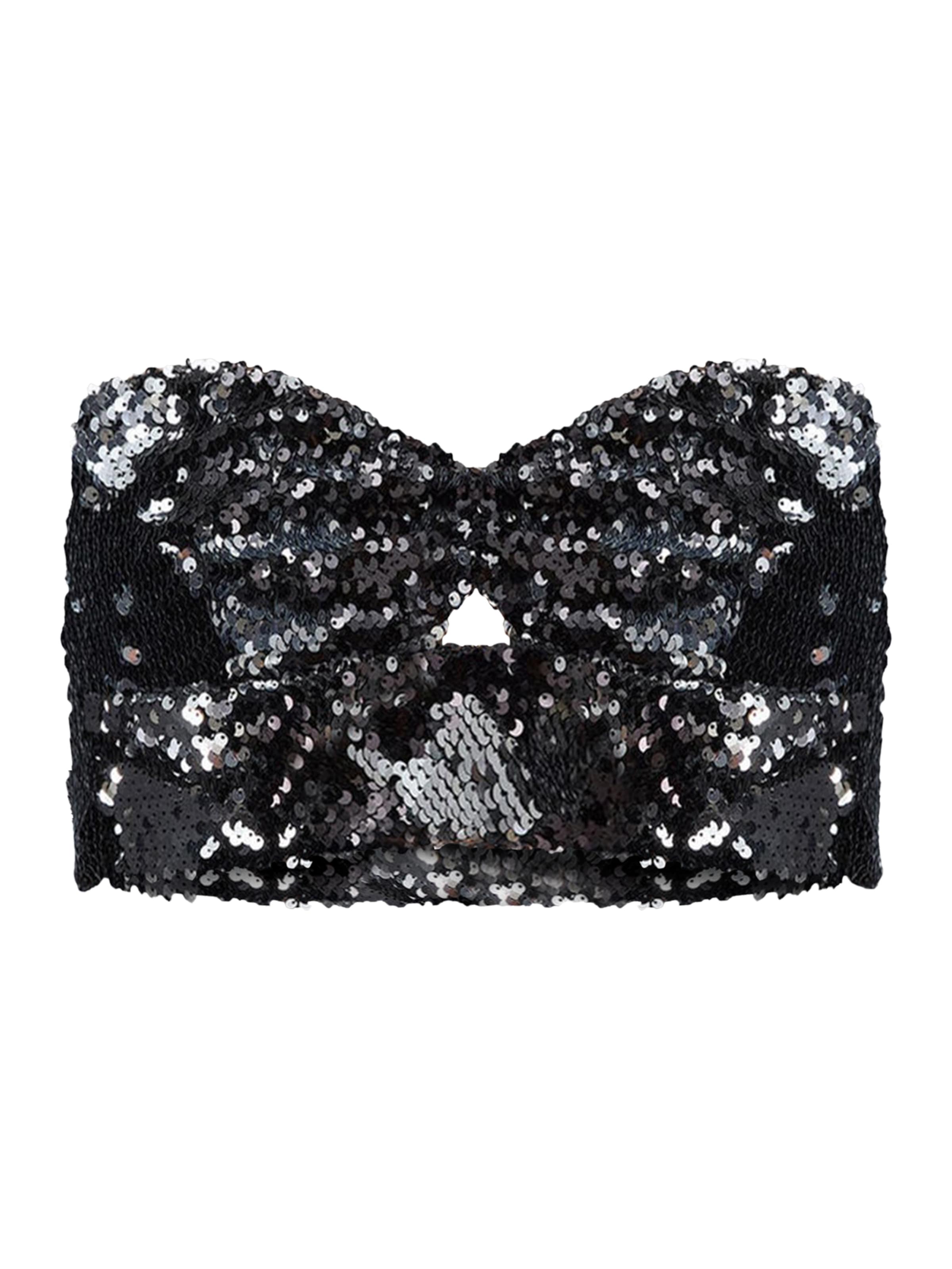 No Matter What Top in Schwarz: Vorderseite