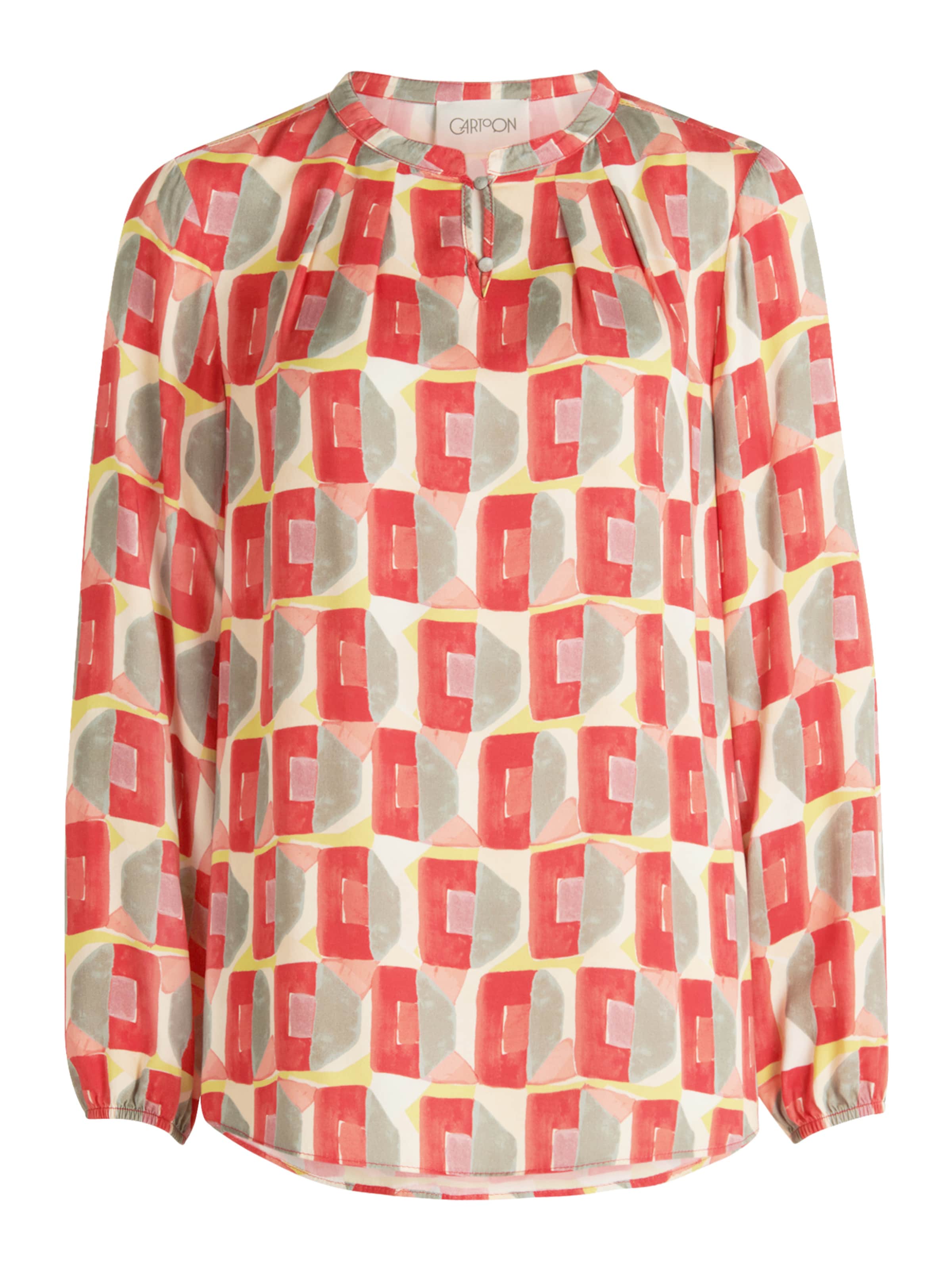 Cartoon Blouse in Rood: voorkant