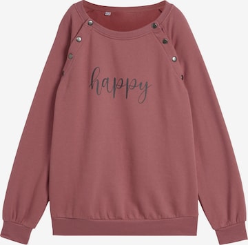 Sweat-shirt bonprix en violet : devant