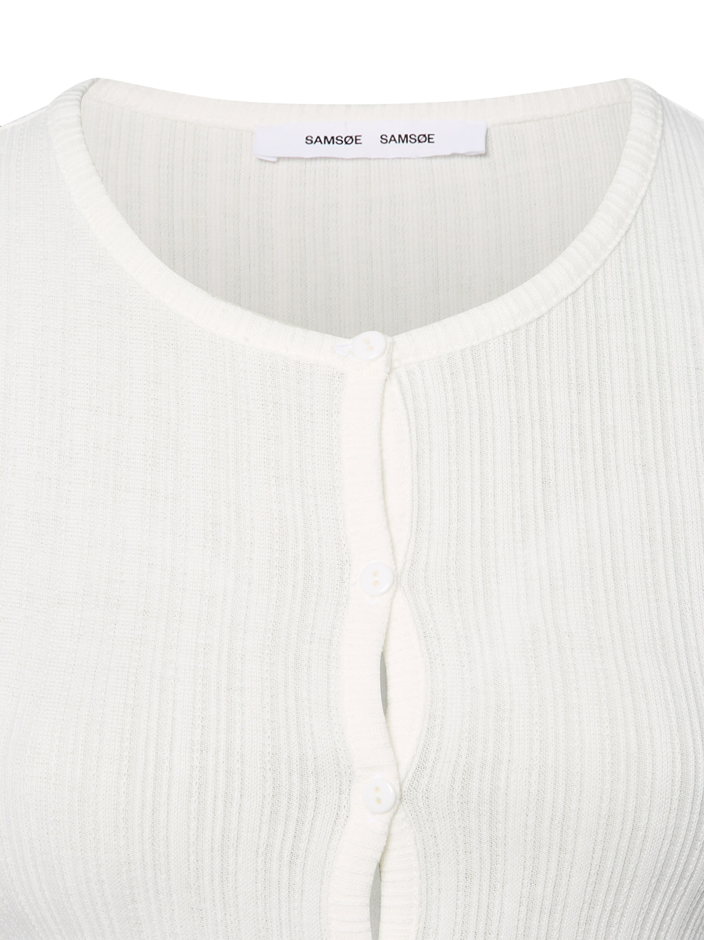 Samsøe Samsøe Strickjacke 'Sajuni' in Weiß