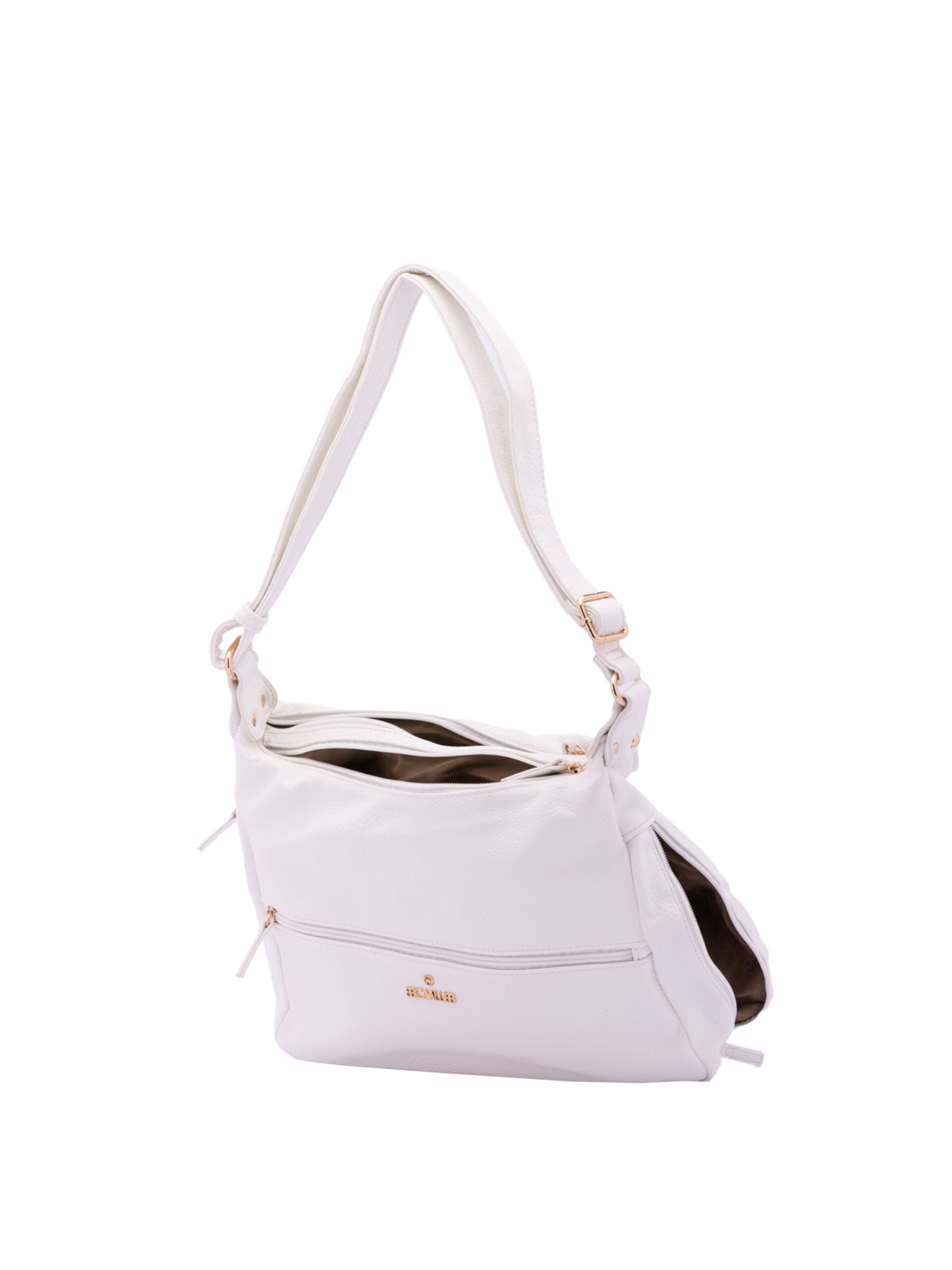 Borsa a spalla 'Borsa a Spalla Donna B Cavalli Ecopelle con Zip - 35x26x11 cm' di B. Cavalli in bianco