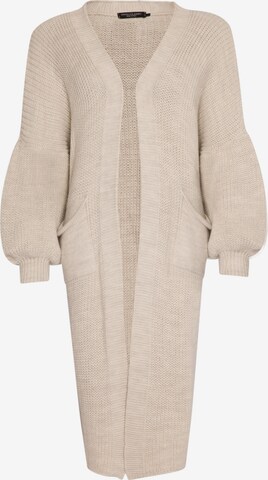 SASSYCLASSY Strickcardigan in Beige: predná strana