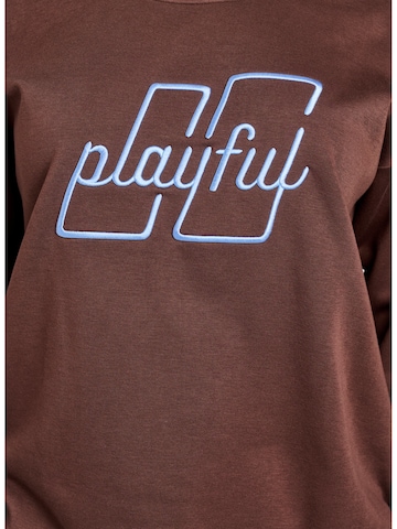 Active by Zizzi Pullover 'Cannie' in Braun