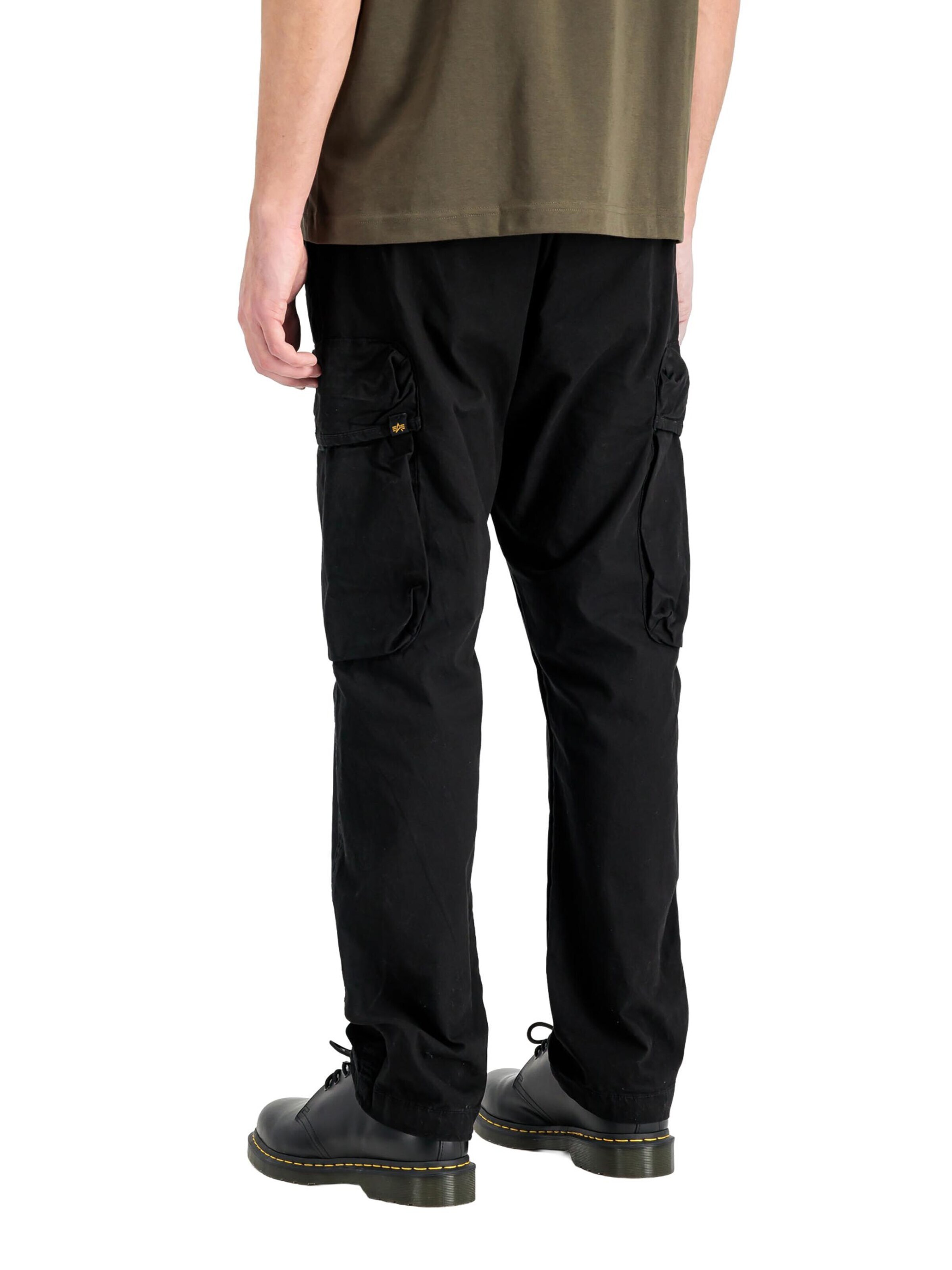 ALPHA INDUSTRIES Tapered Cargohose 'Division Pant'‌‌‌‌ in Schwarz
