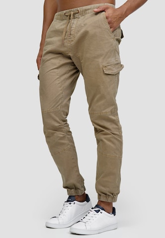 INDICODE JEANS Regular Hose ' Cantu ' in Beige