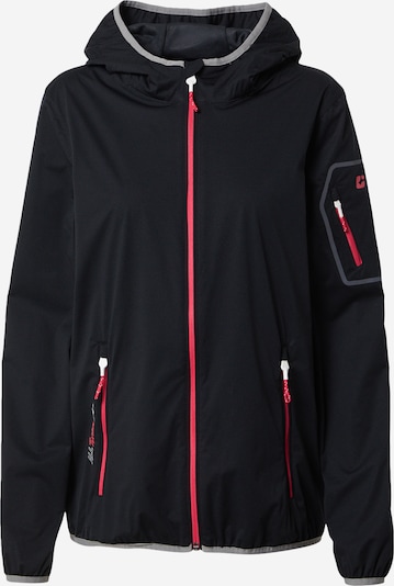 KILLTEC Outdoor Jacket 'Trin' in Grey / Neon pink / Black, Item view