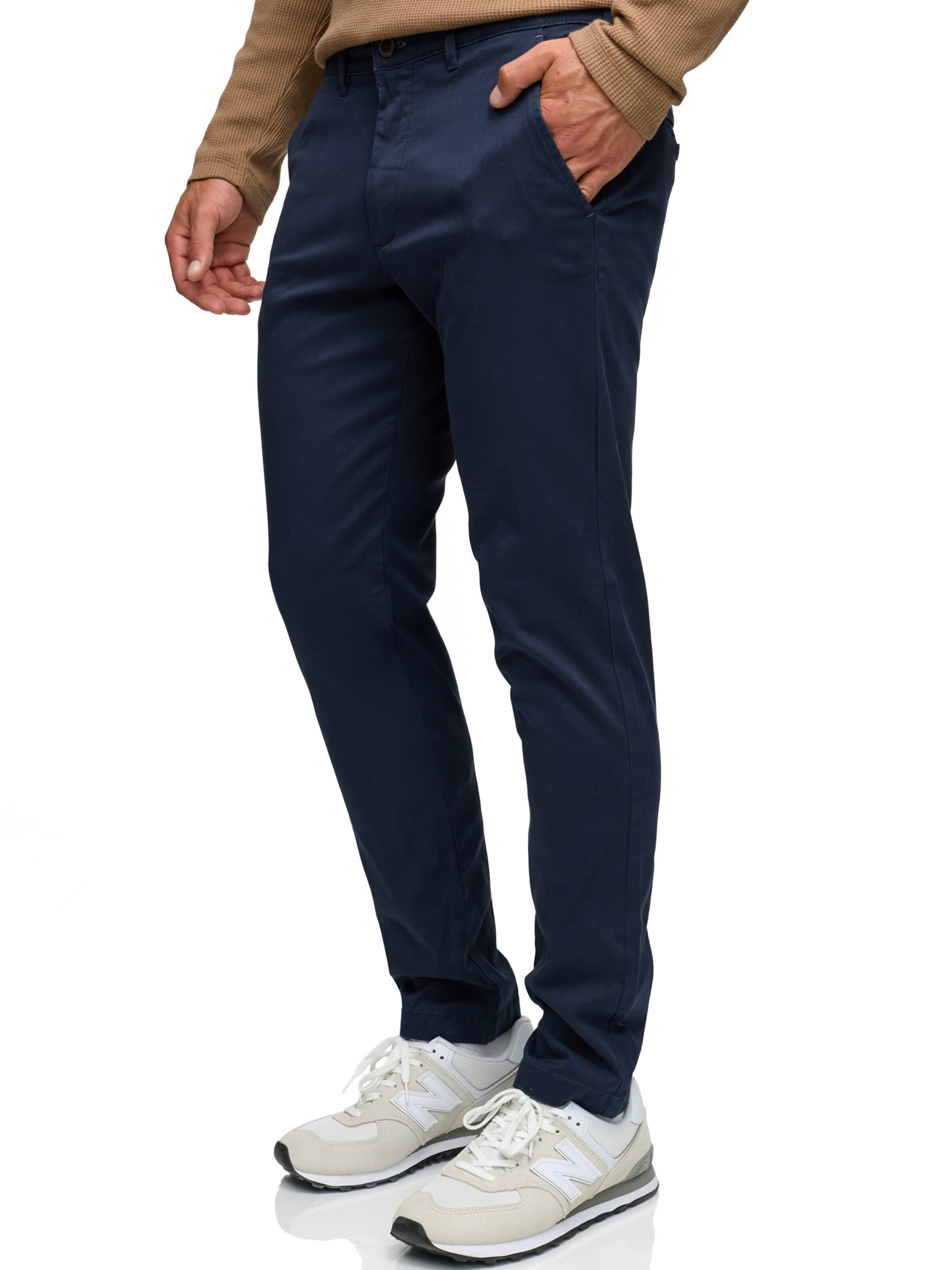INDICODE JEANS Regular Chino Pants in Blue