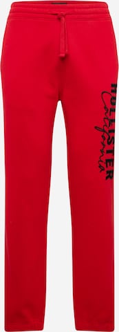 HOLLISTER - Tapered Pantalón en rojo: frente