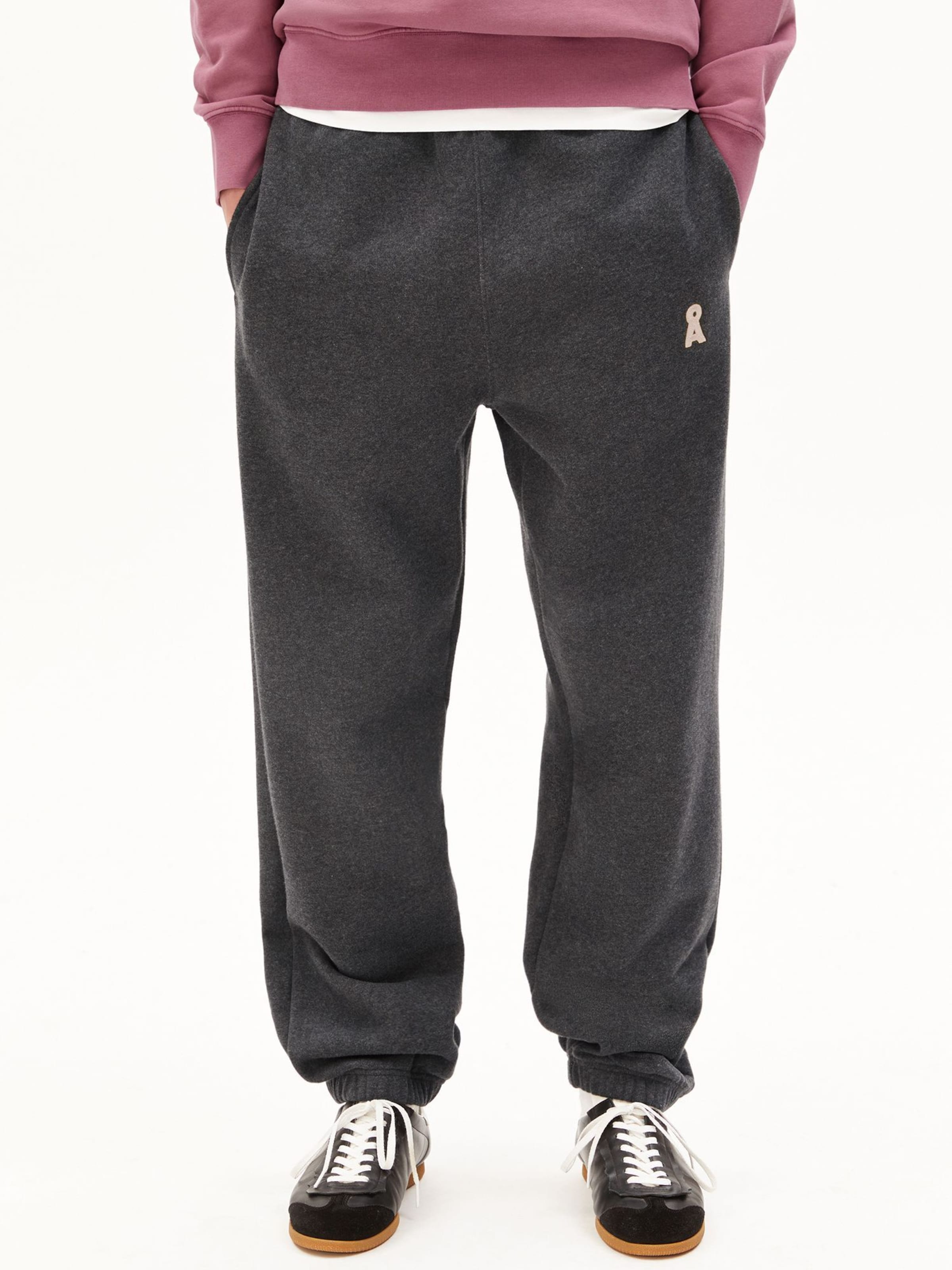 ARMEDANGELS Tapered Pants in Grey: front