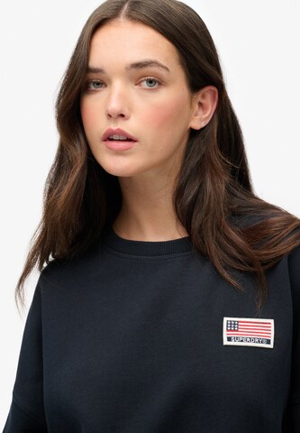 Superdry Sweatshirt 'Athletic Essentials' in Blauw
