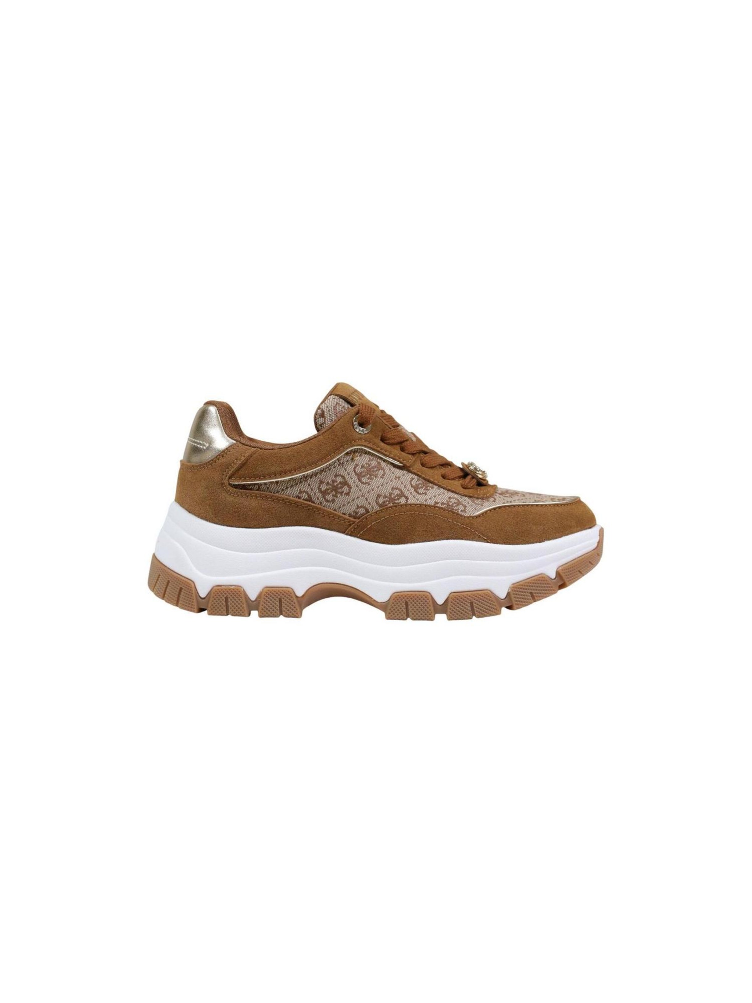 Sneaker bassa 'BERRETT3 FLPBT3 FAL12' di GUESS in marrone