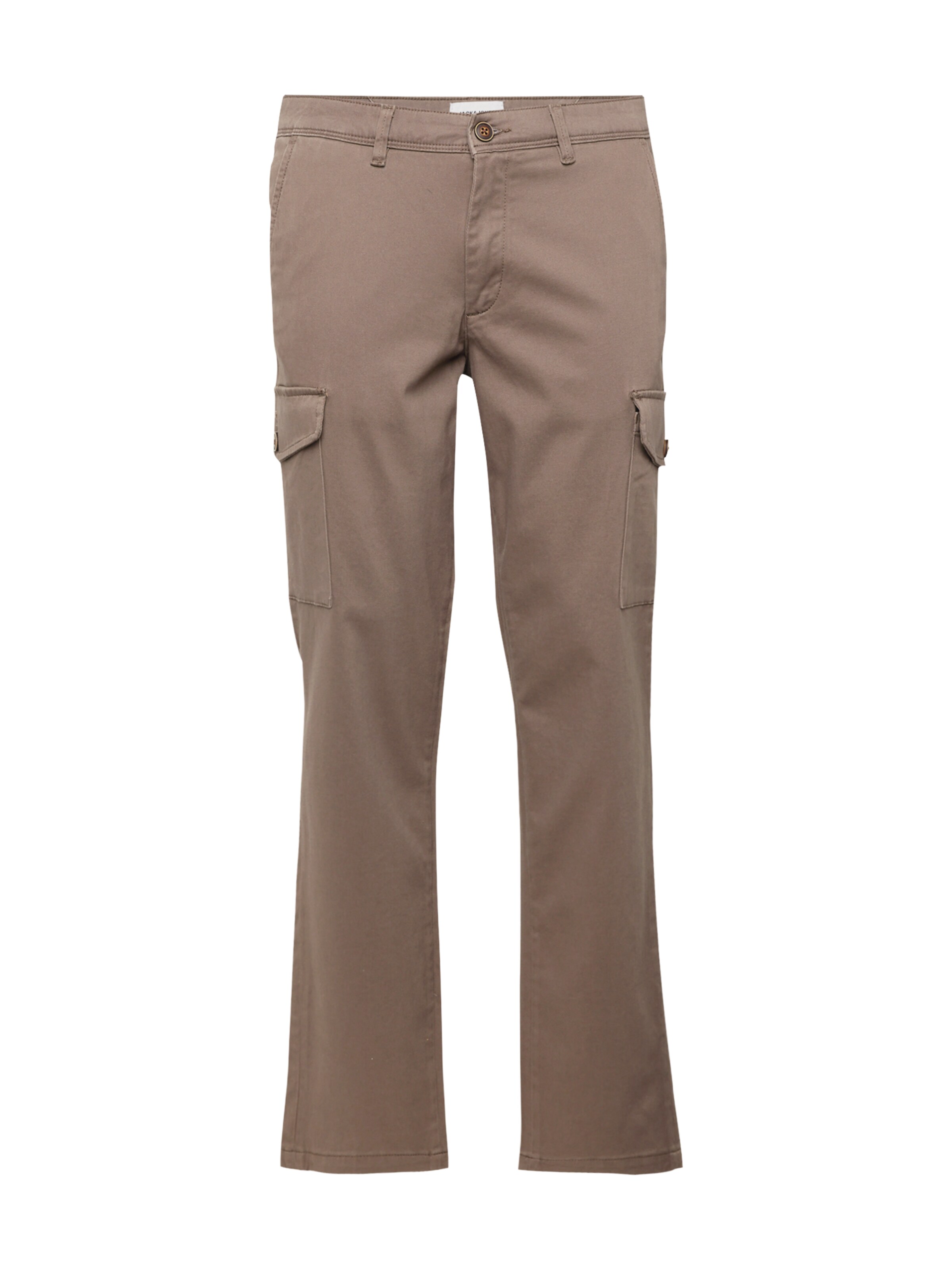 JACK & JONES tavaline Klapptaskutega püksid 'OLLIE BOWIE', värv pruun: eest vaates