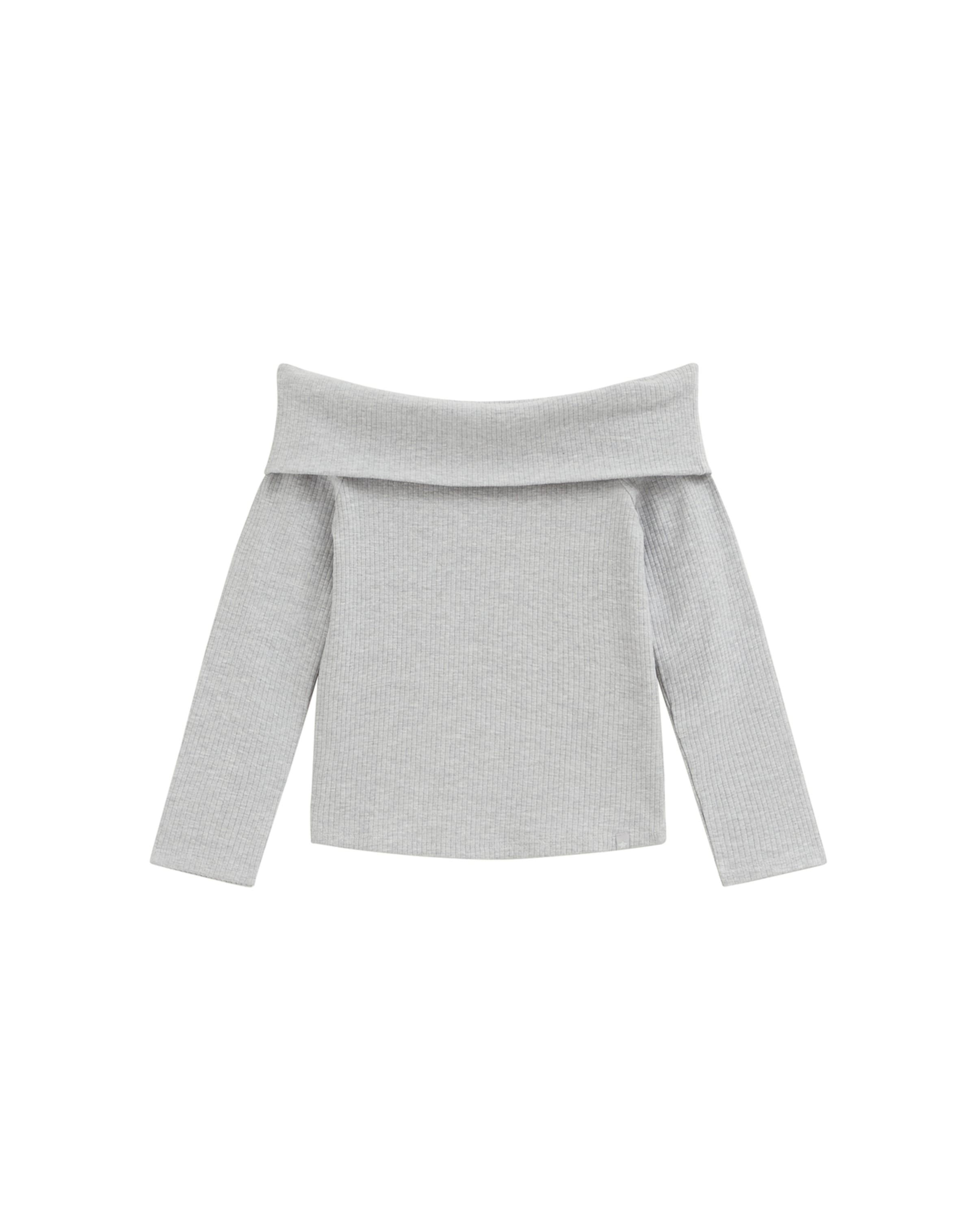 WE Fashion - Camiseta en gris: frente