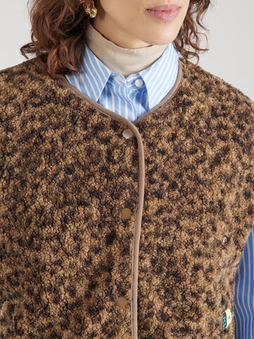 Gilet 'PCKATTY' PIECES en beige