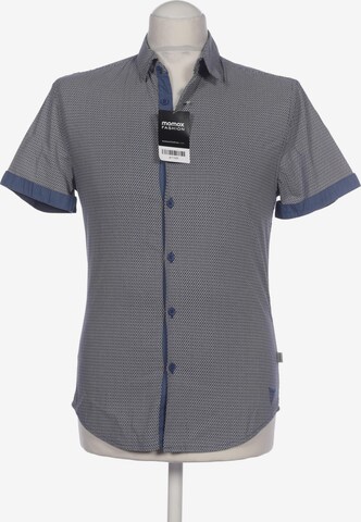 GUESS Button Up Shirt in XS in Blue: front