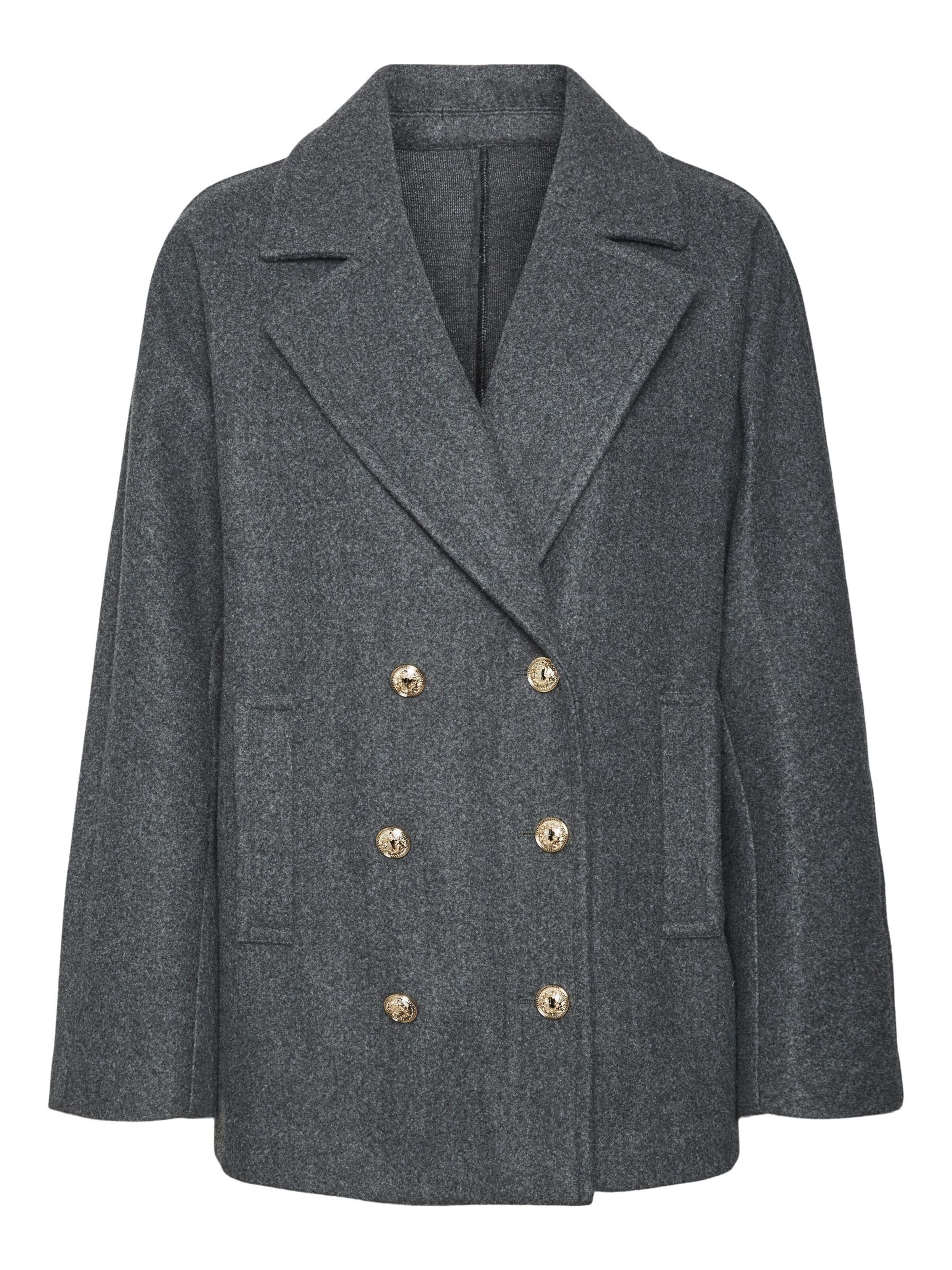 Manteau mi-saison 'Fortune' VERO MODA en gris : devant