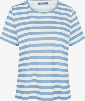 DAY.LIKE Rundhalsshirt Cotton in Blau: predná strana