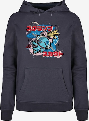 ABSOLUTE CULT Sweatshirt 'Lilo and Stitch - Rocket Japanese' in Blau: predná strana
