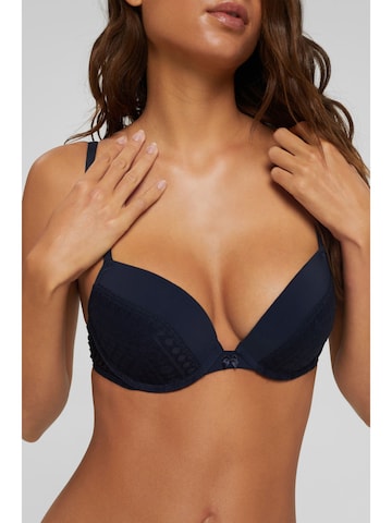 ESPRIT Push-up Bra in Blue