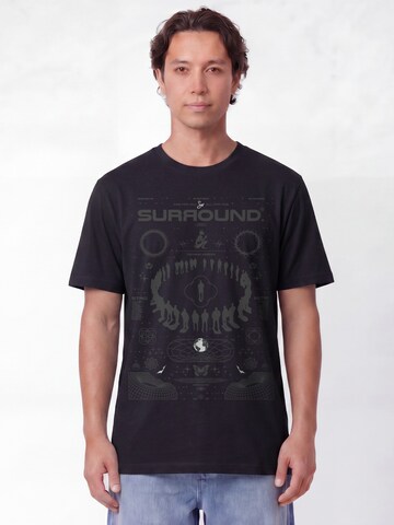 T-Shirt 'Surround' Watapparel en noir : devant