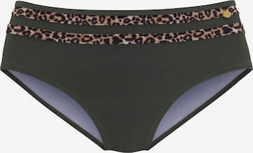 LASCANA Bikini Bottoms in Green: front