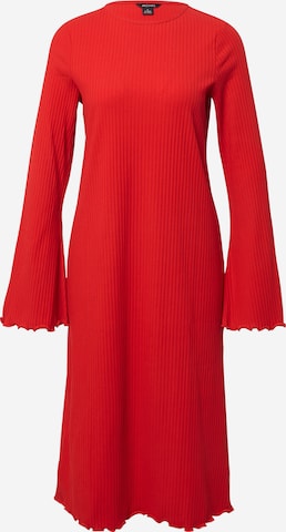 Monki - Vestido de malha em vermelho: frente