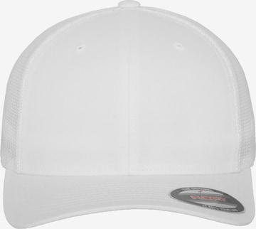 Cappello da baseball di Flexfit in bianco: frontale