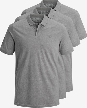 JACK & JONES Shirt 'JJBasic' in Grey: front