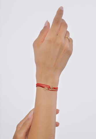 ELLI Bracelet 'Infinity' in Red: front