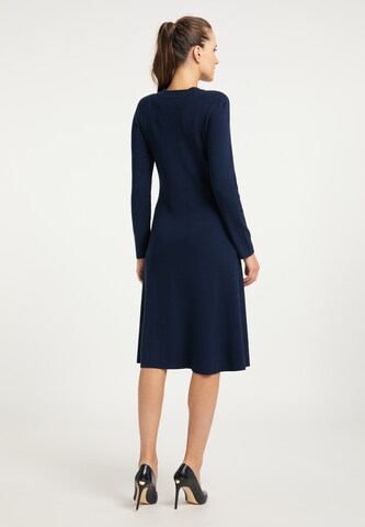 DreiMaster Klassik Knitted dress in Blue