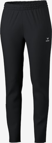 ERIMATapered Sportske hlače - crna boja: prednji dio